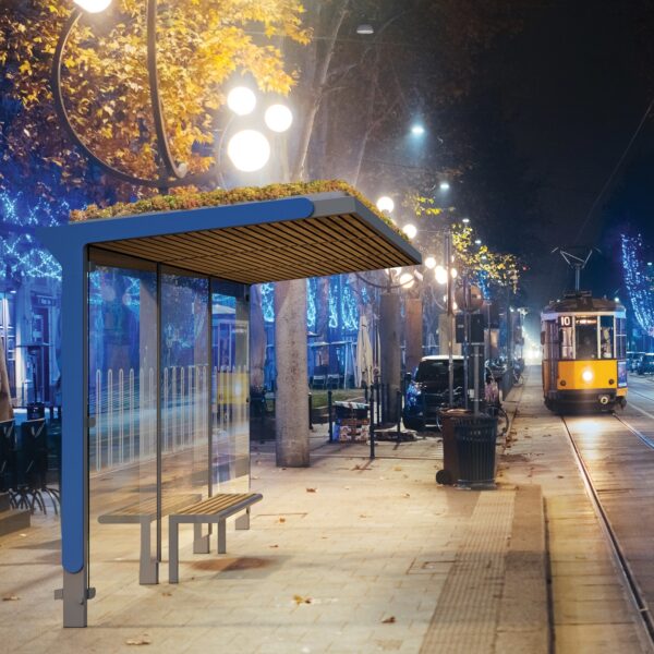 Autobusu laukimo paviljonas Aureo GREEN