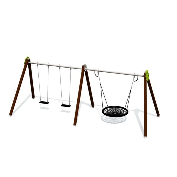 Četrvietīgas šūpoles "Bell flower" K008 (be sēdvietu ir savienojumu detaļu)